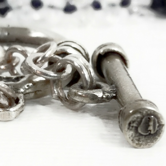 Sapphire, Amethyst, Quartz Sterling Silver Necklace - Picture 5 of 8
